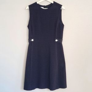 Escada Sport Textured Heart Sleevless Dress Black Size 38 US 6